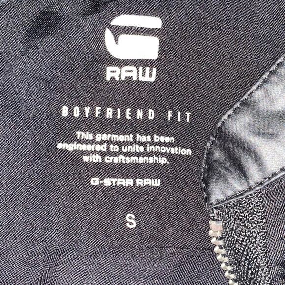 New! G-Star Raw $130 Womens Boyfriend Zip Black Tank Small NWT - Picture 7 of 14